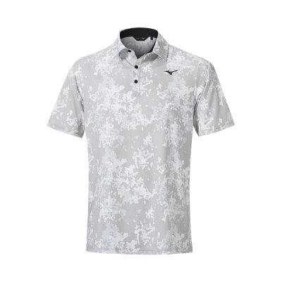 Camisa Polo Mizuno Floral Hombre - Grises - Chile M672EALVZJ